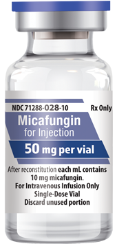 Micafungin for Injection, 50 mg per vial